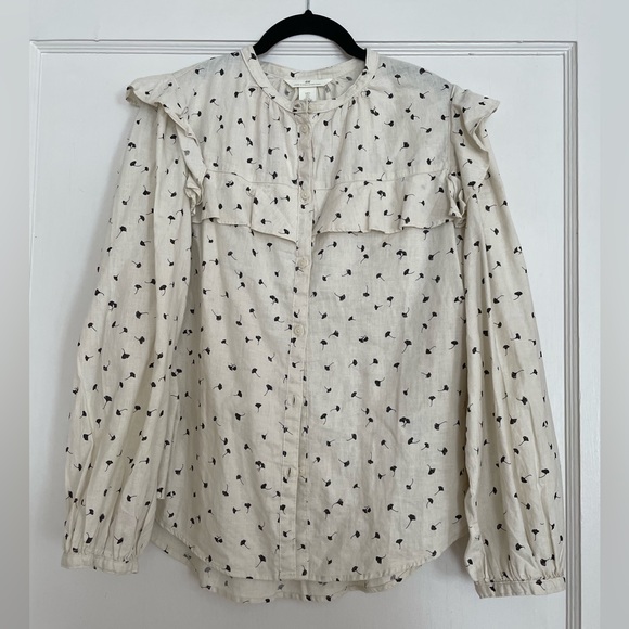 H&M Linen Blend Blouse - Picture 1 of 4